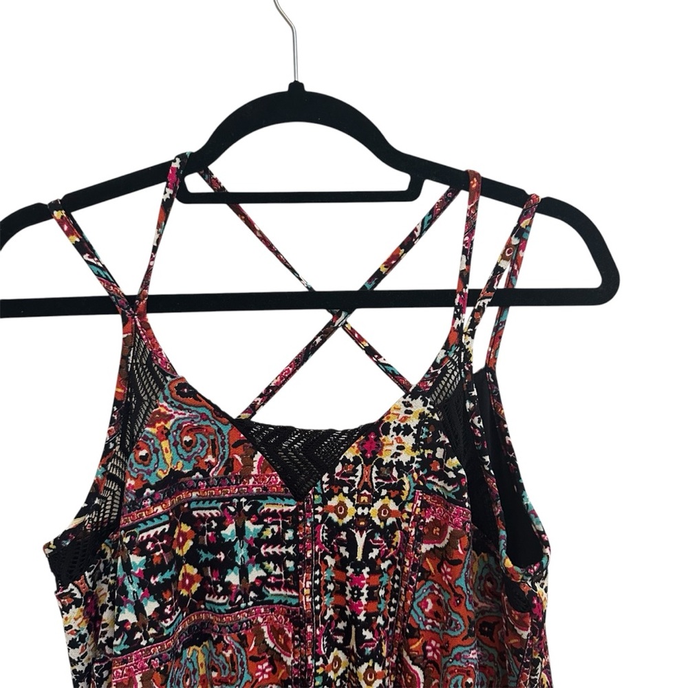 Xhilaration Tribal Print Patterned Stretchy Romper in Women’s Large - Picture 7 of 10